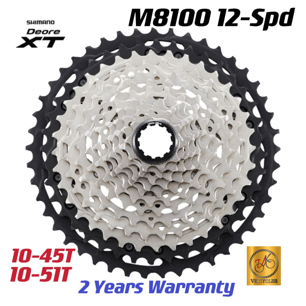 SHIMANO CASSETTE DEORE XT CS M8100 M8100 12Speed 10 45T 10 51T HYPERGLIDE 100 Orignal Shimano parts Shopee Malaysia