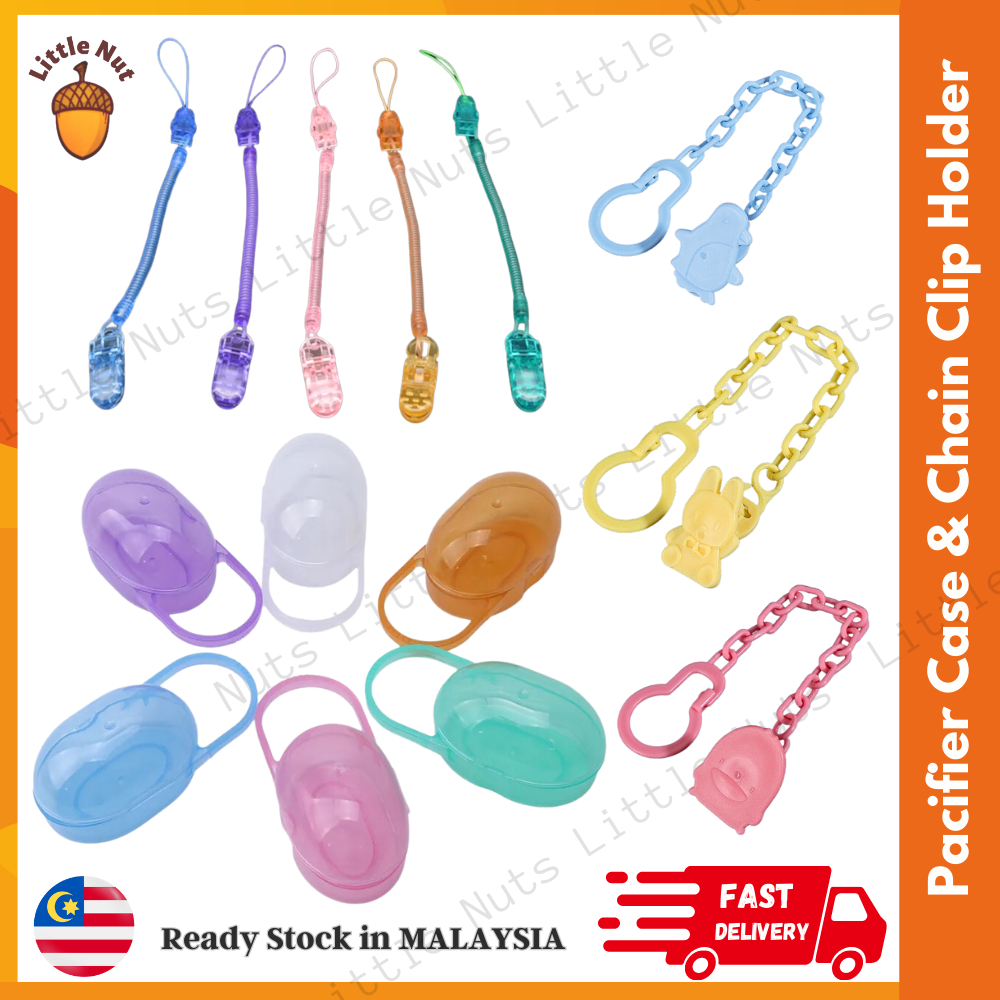 Baby Pacifier Storage Case/spring Pacifier Chain Baby Pacifier Dust ...
