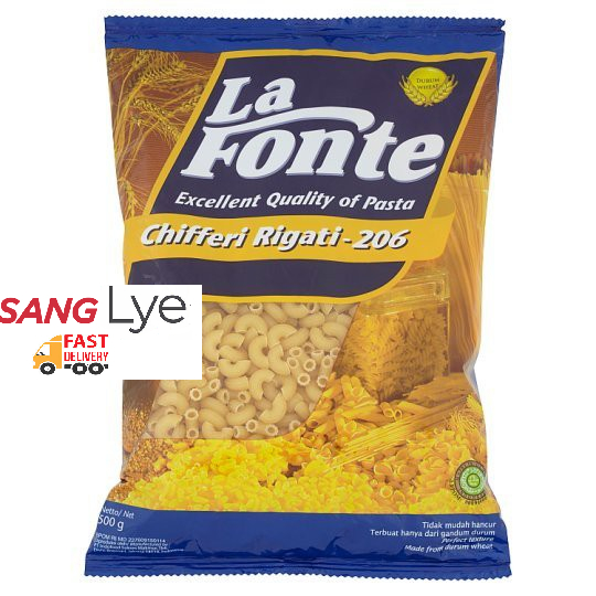 LA FONTE Chifferi Rigati No.206 500g | Shopee Malaysia