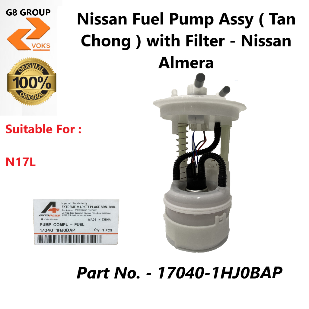 Nissan Fuel Pump Assy ( Tan Chong ) with Filter Nissan Almera ( 17040
