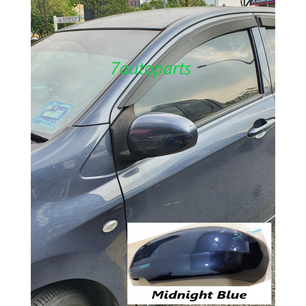 ORIGINAL PERODUA AXIA SIDE MIRROR COVER (NO SIGNAL LAMP) MIDNIGHT BLUE