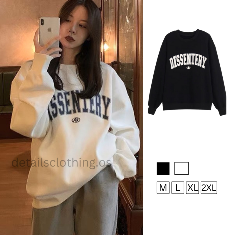 PLUS SIZE Women Sweater Sweatshirt Baju Lengan Panjang Long Sleeve