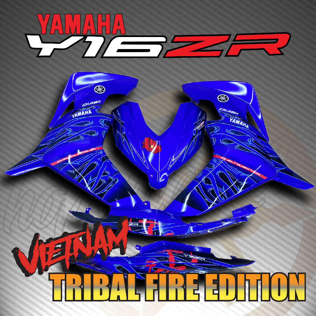 STRIPE MOTOR YAMAHA Y16ZR CUSTOM TRIBAL API SPECIAL EDITION BODY COVER ...
