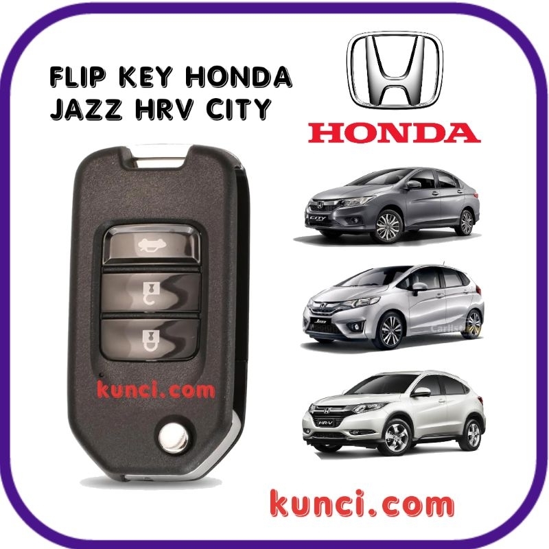 HONDA CITY JAZZ HRV REMOTE CONTROL FLIP KEY WITH IC BOARD FULL SET ...