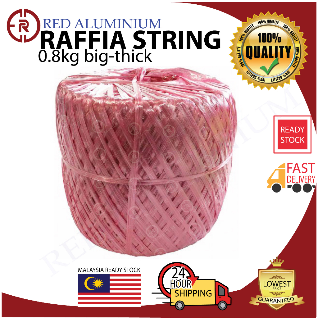 Raffia string 0.8kg bigthick tali Rafia ikat tebal Raffia String Plastic String Rope Tali Rafia