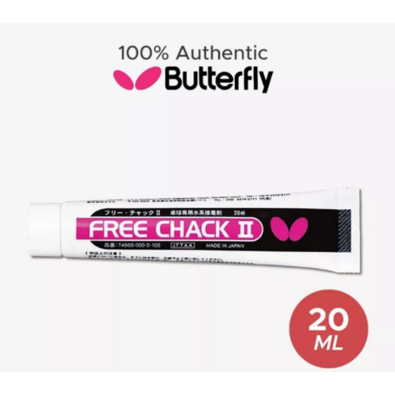 BUTTERFLY FREE CHACK II TABLE TENNIS GLUE Shopee Malaysia
