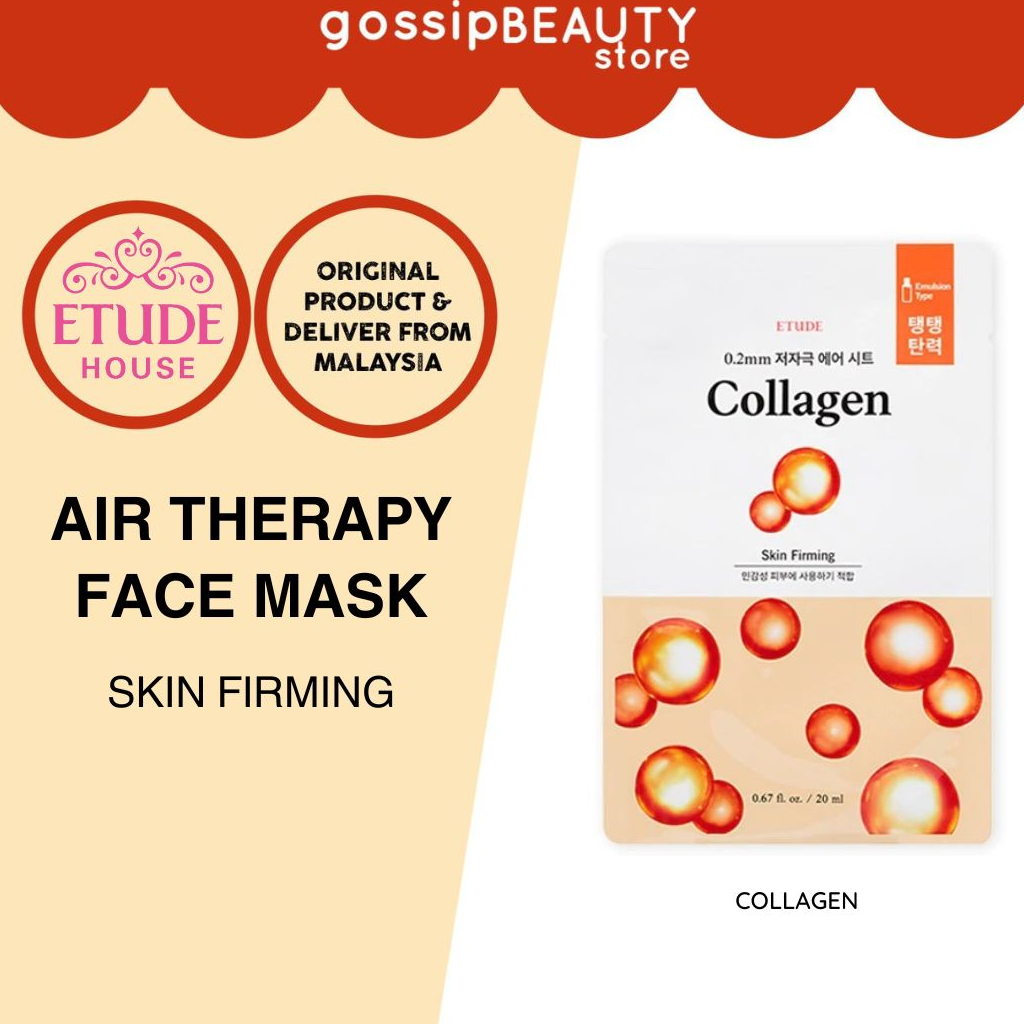 [short Expiry] Etude House 0.2mm Air Therapy Face Mask - Collagen (exp 