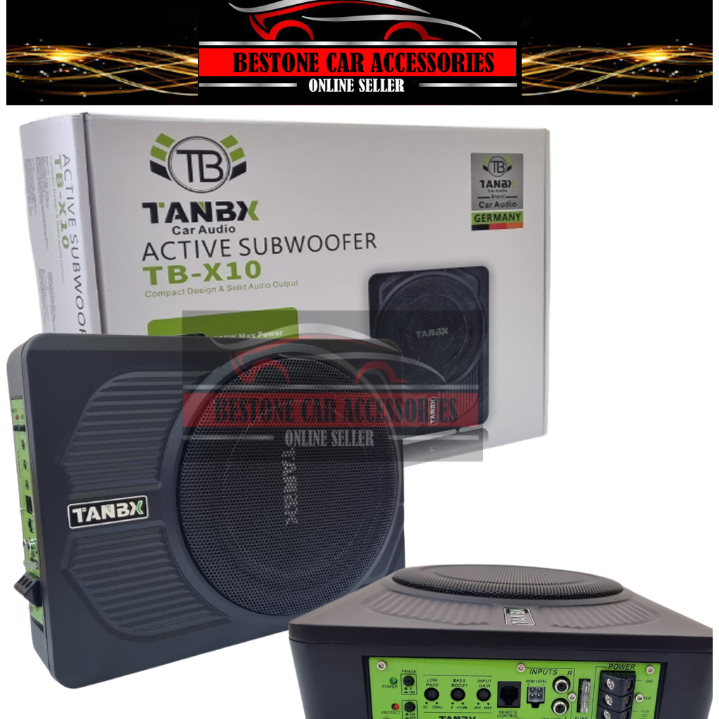 TANBX GERMANY DESIGN TBX10 10" Active Subwoofer 600W With Bass