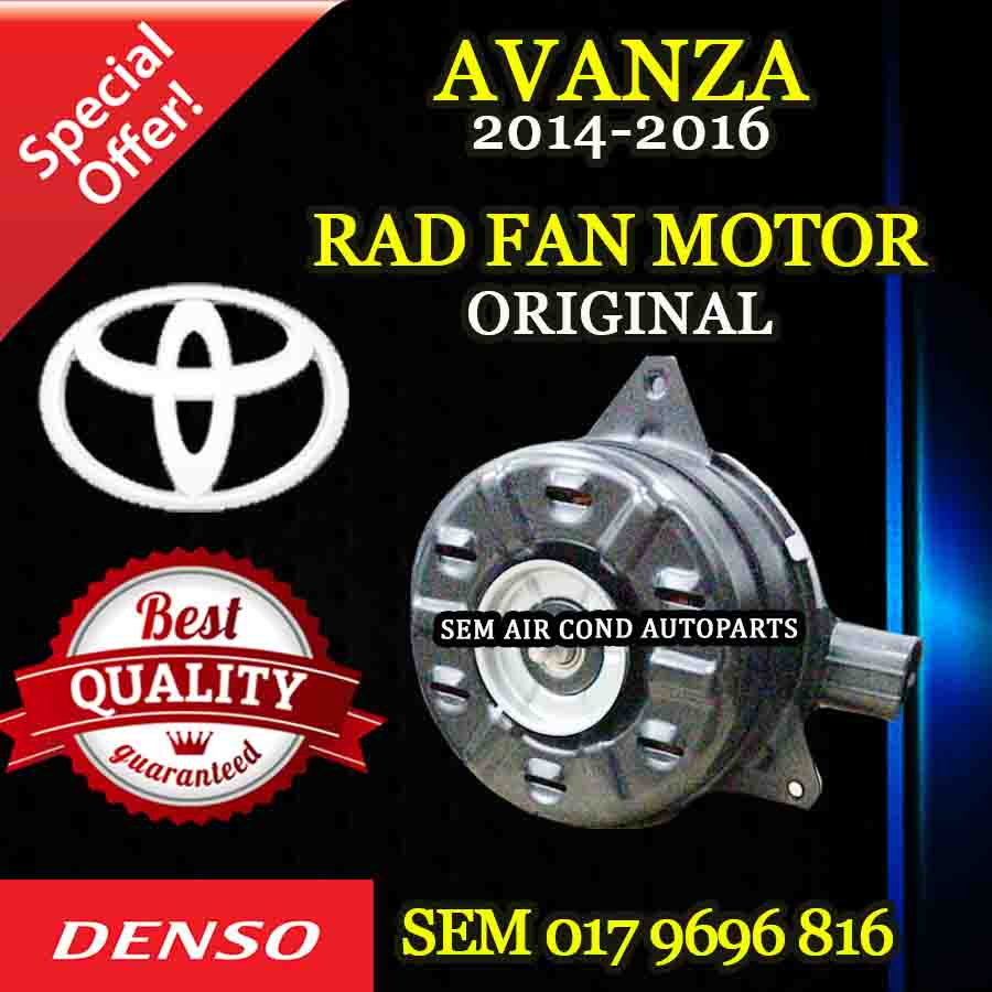 TOYOTA AVANZA 20142016 ORIGINAL DENSO RAD/ RADIATOR FAN MOTOR (CAR