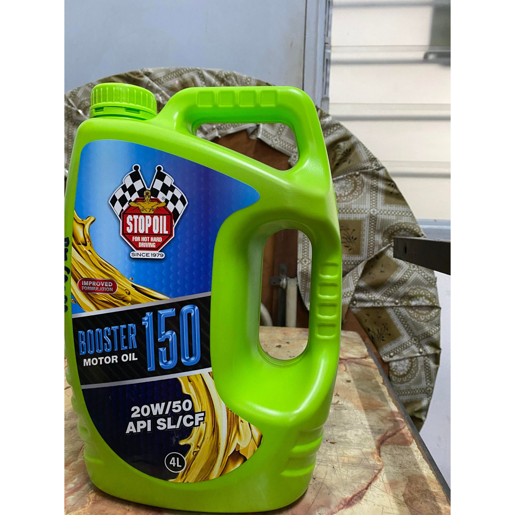 STOP OIL Booster 150 Engine Oil 20W-50 (4L) | Shopee Malaysia