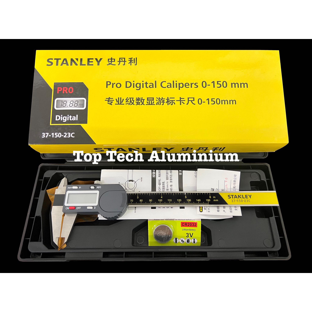 [Ready Stock/Fast Delivery] Stanley pro digital vernier caliper 150mm