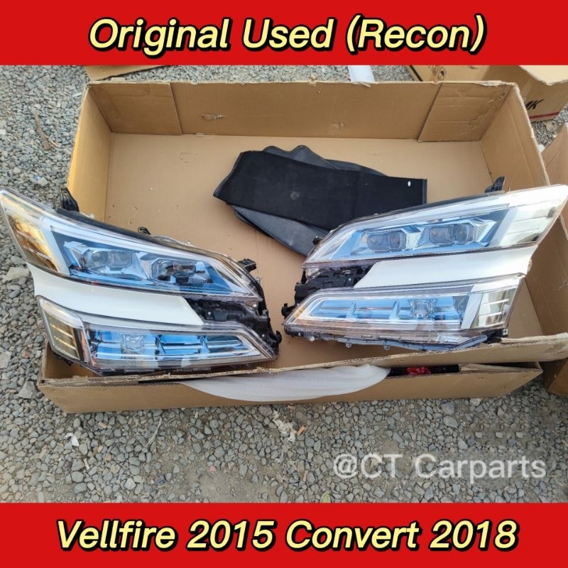 Vellfire 2015 Convert to 2018 Sequential Headlamp Original Sequential