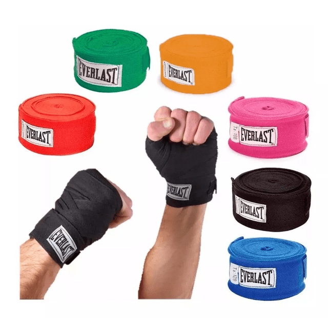 Everlast Classic Hand Wraps 120inches (Black) Original 100 Shopee