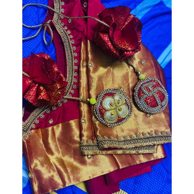 aari worked Tamil alphabet / Tamil name pillow latkan Shopee Malaysia