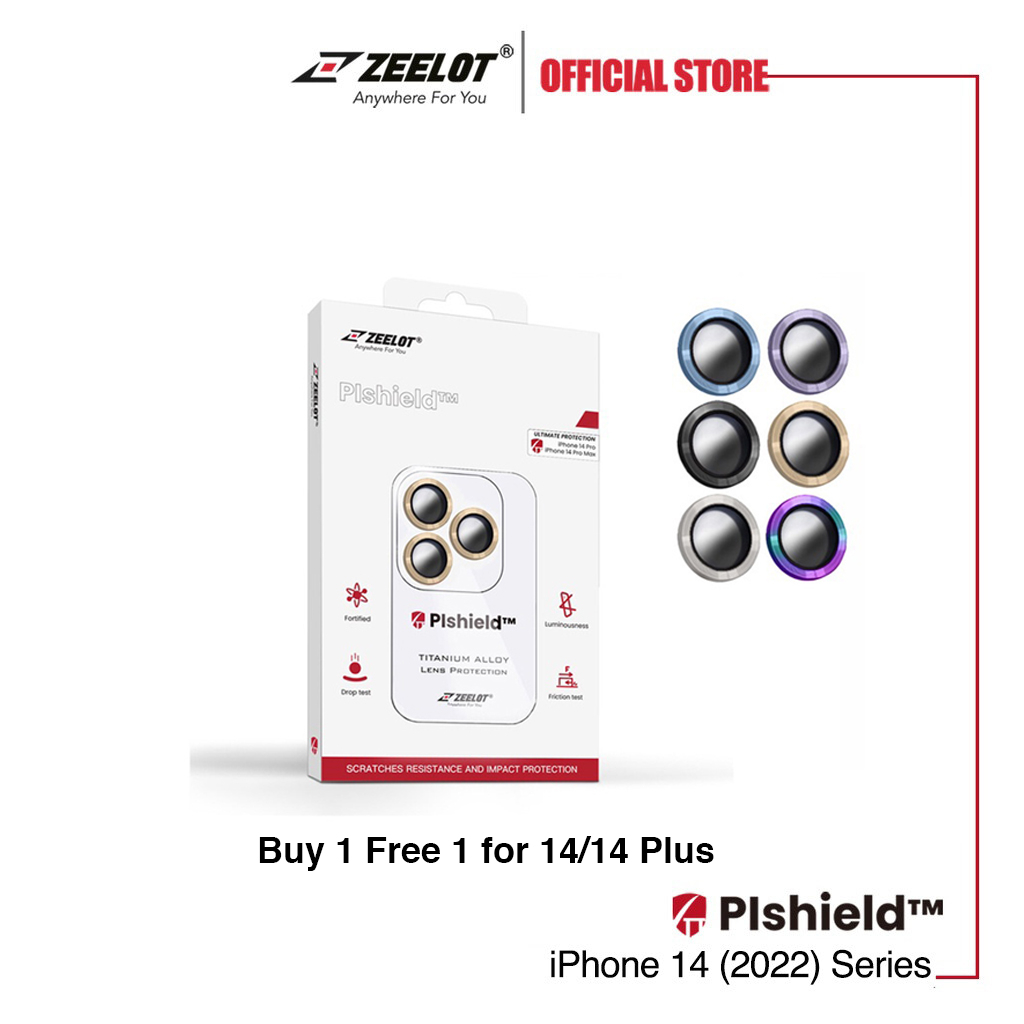 ZEELOT Plshield Titanium Alloy Lens Protector for iPhone 14/14 Plus/ 14