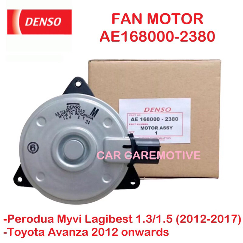 Original DENSO Radiator Fan Motor Perodua Myvi Lagi Best 20112017