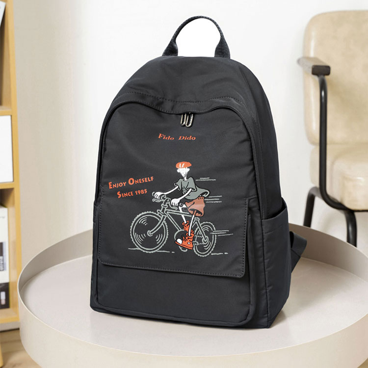 Fido Dido Biker Backpack 20251 Travel Bag Ladies Bag Mens Bag School