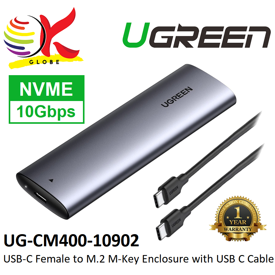 UGREEN USBC FEMALE TO M.2 NVME (10GBPS) / M.2 SATA NGFF (5GBPS) / M.2