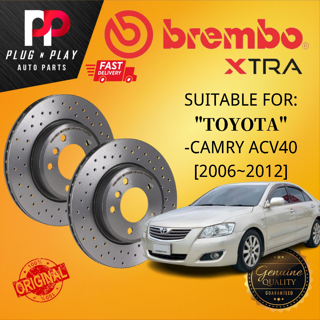 BREMBO XTRA TOYOTA CAMRY ACV40 (2006~2012) FRONT 100% ORIGINAL