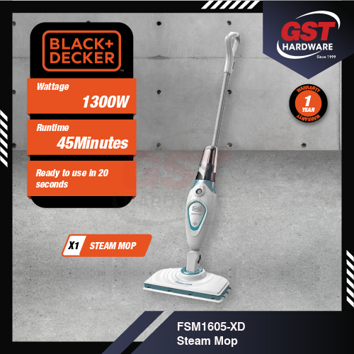 Black & Decker Corded Steam Cleaner High Pressure Stem Cleaner Steam