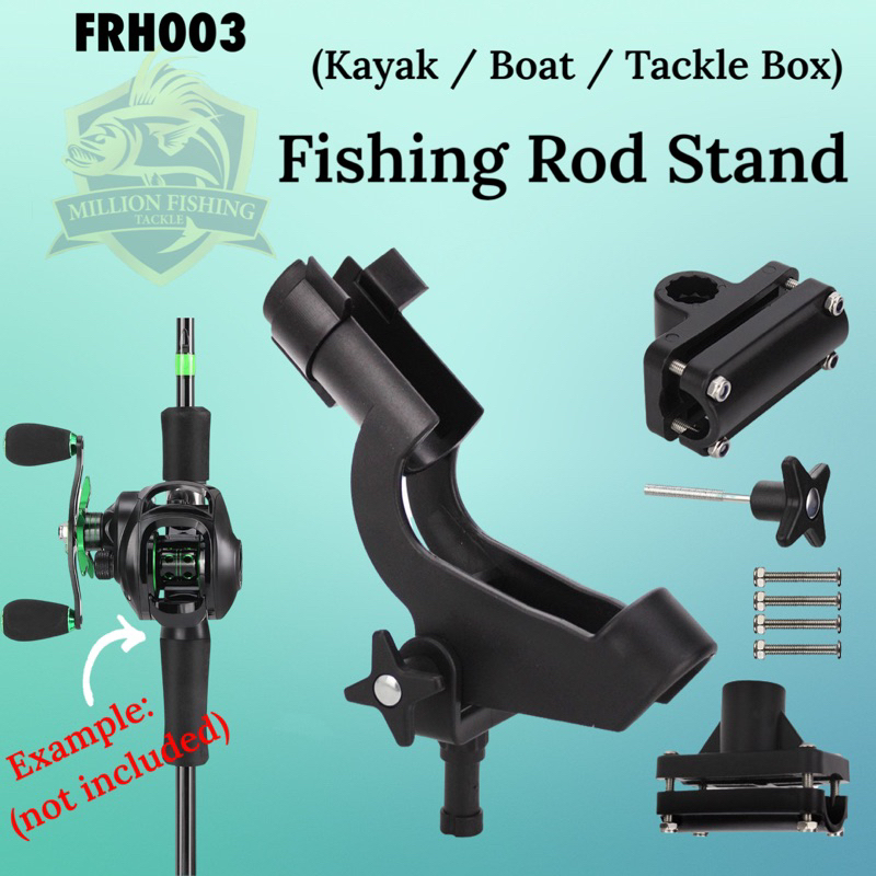 FRH003】Fishing Rod Holder Rod Stand Pancang Joran Pancing Kayak Fishing  Boat Tackle Box Accessories