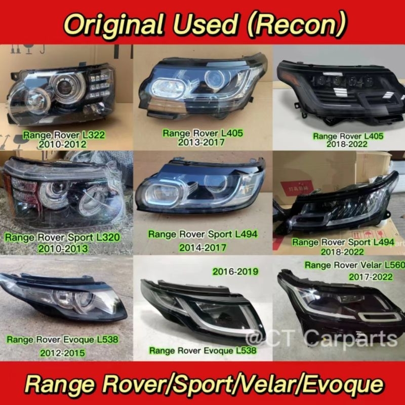 Land Rover Range Rover headlamp / Headlight Range Rover Sport / Range ...