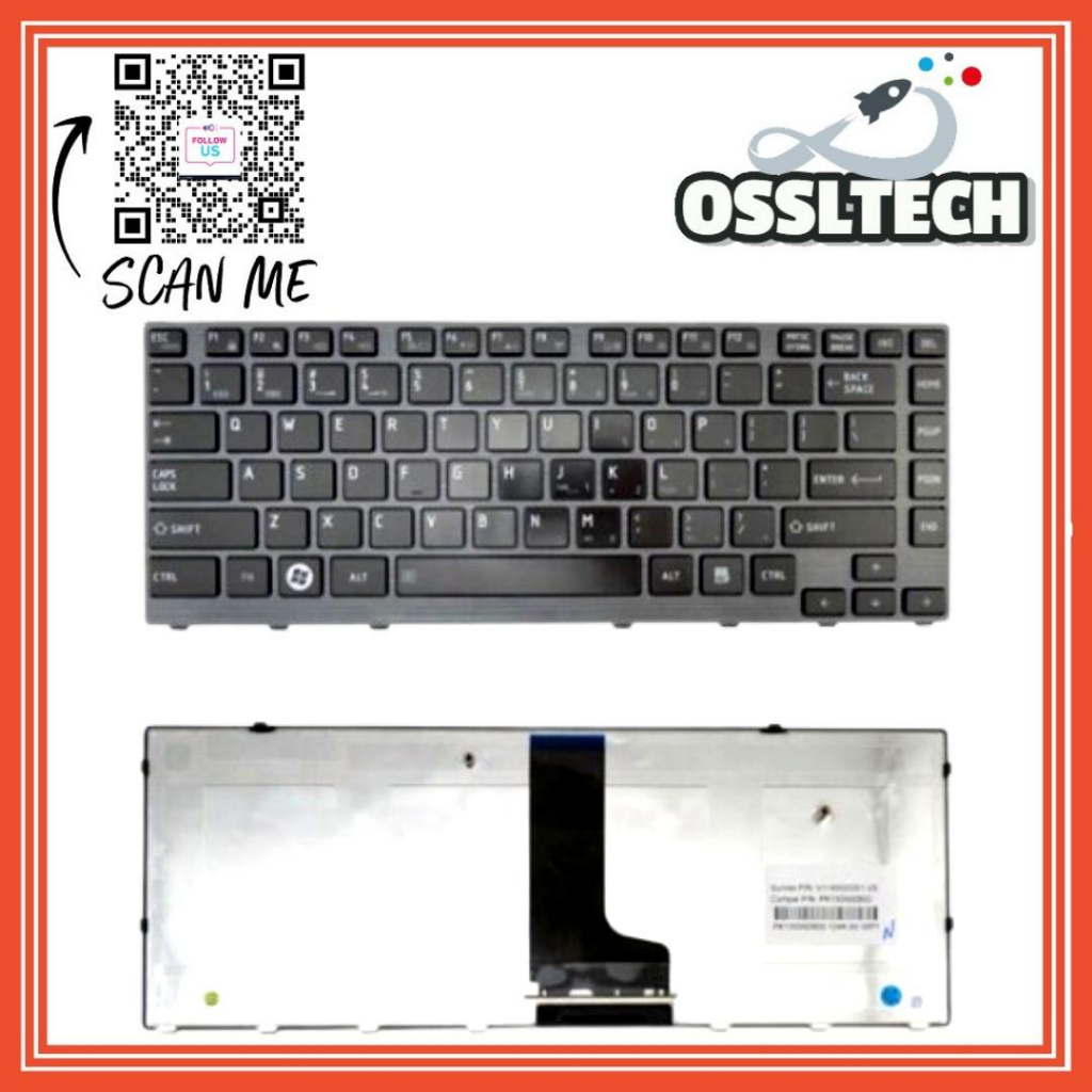 TOSHIBA M640 M645 P745 KEYBOARD BLACK | Shopee Malaysia