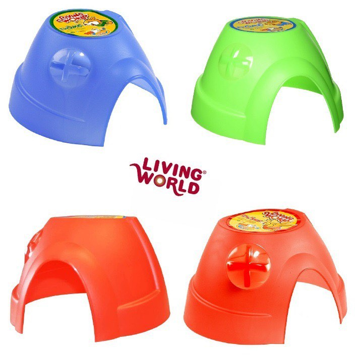 LIVING WORLD® Dome Igloo Small Animal Hideout House Hamster Rabbit ...