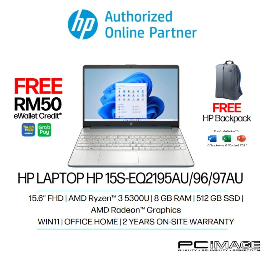 Hp 15s Eq2195au15s Eq2196au15s Eq2197aur3 5300u8gb512gb Ssd15 Free Backpack Shopee 8310