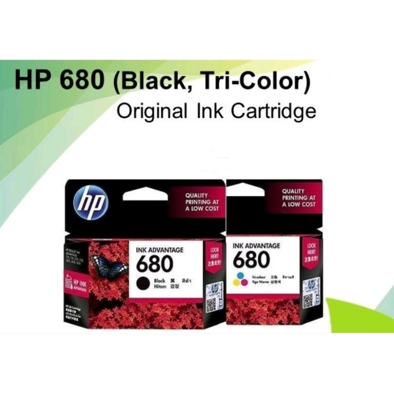 HP 680 Black/ Tri Colour Original ink Cartridge ( return item due to