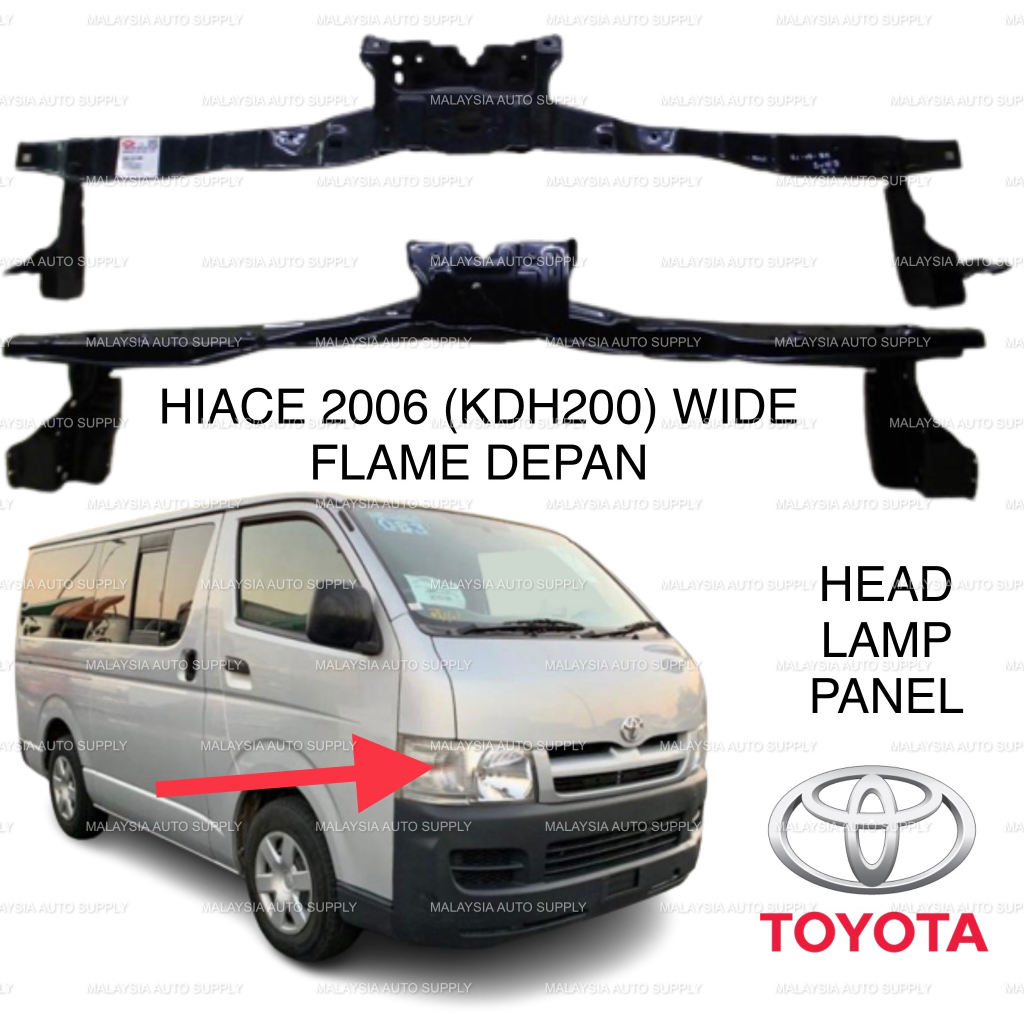 TOYOTA HIACE (KDH200 WIDE) 2006 HEADLAMP PANEL (NEW) WIDE 2007 2008 ...
