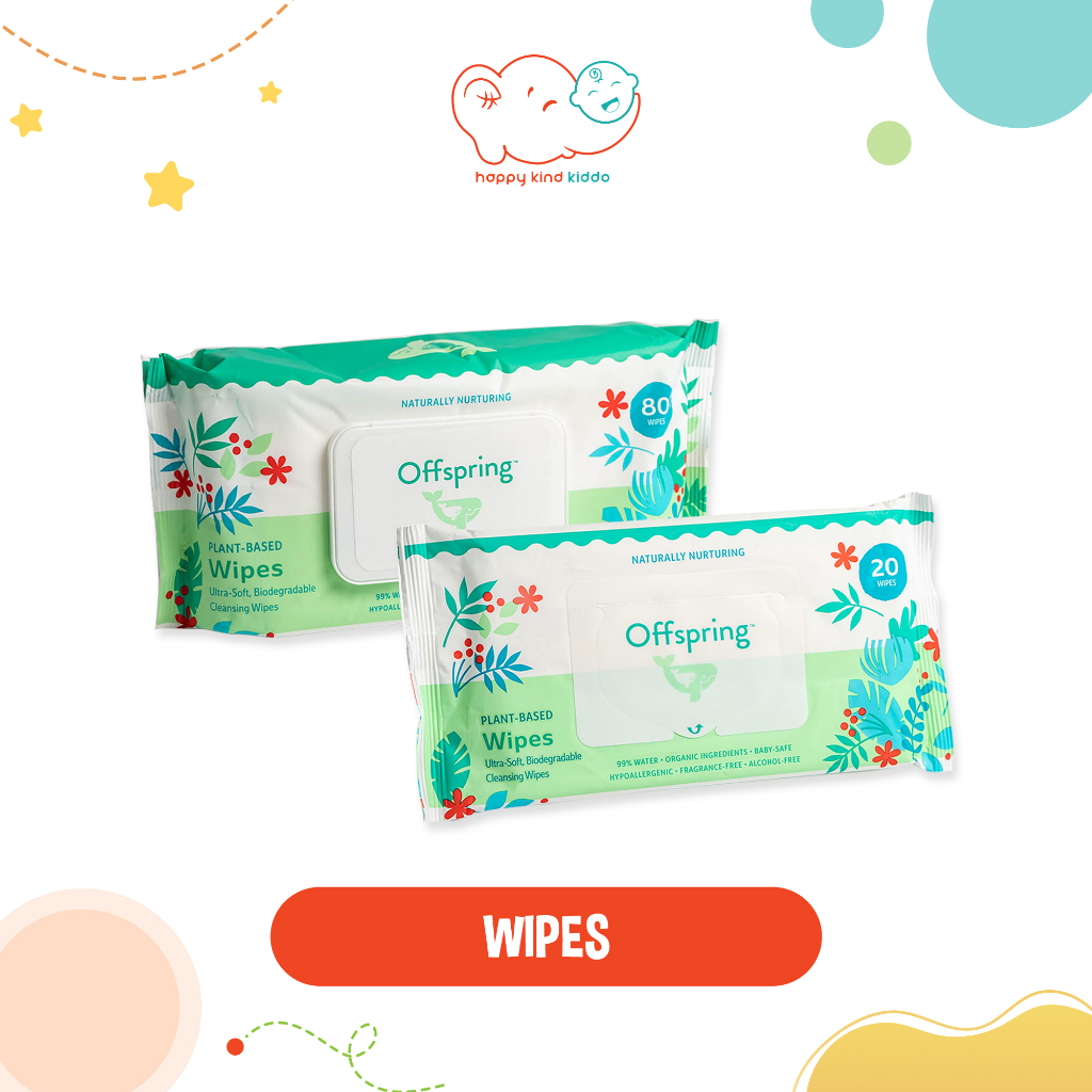 Offspring Plant-Based Baby Wipes (20 or 80 Sheets) | Shopee Malaysia