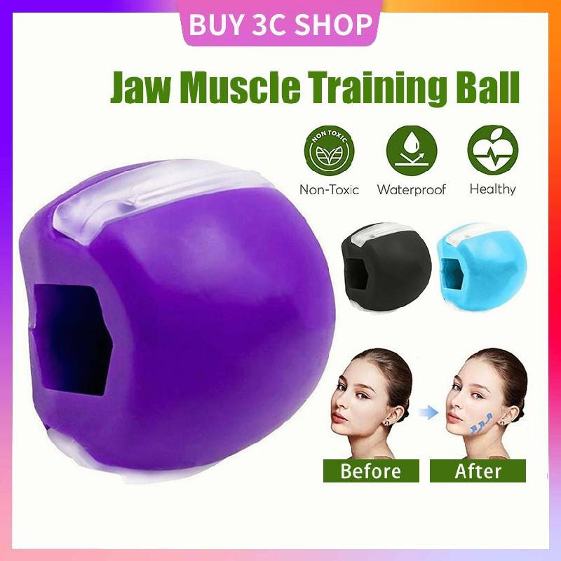 Face Fitness Ball Jawline Exerciser Facial Toner Anti-Wrinkle Training ...