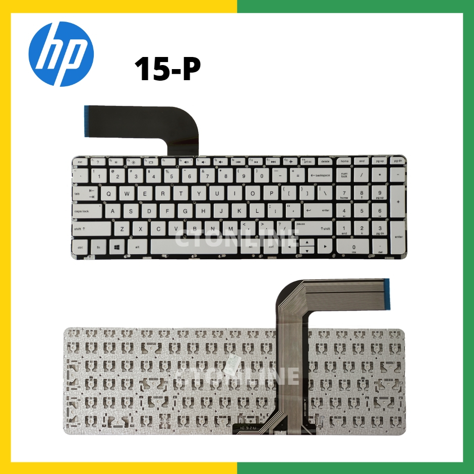 HP Pavilion 15-P 17-F Envy 15-K 15T-K 17-K Series White Laptop Keyboard ...