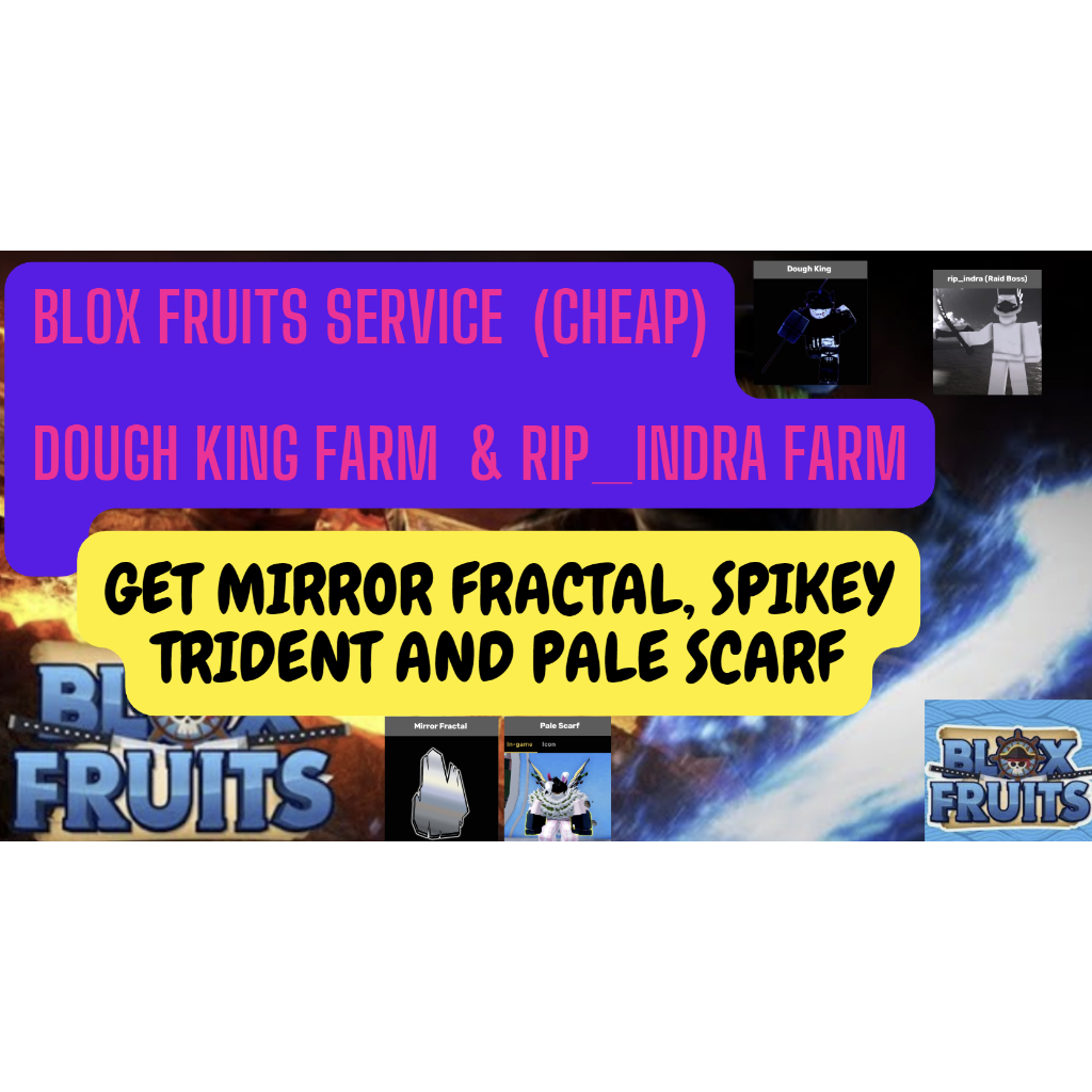 Blox Fruit Dough King Rip_Indra Mirror fractal Pale Scarf Shopee Malaysia