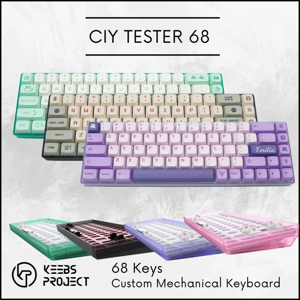 CIY Tester 68 / GK68 / Tester 68 Keys cheapest Barebone kit White