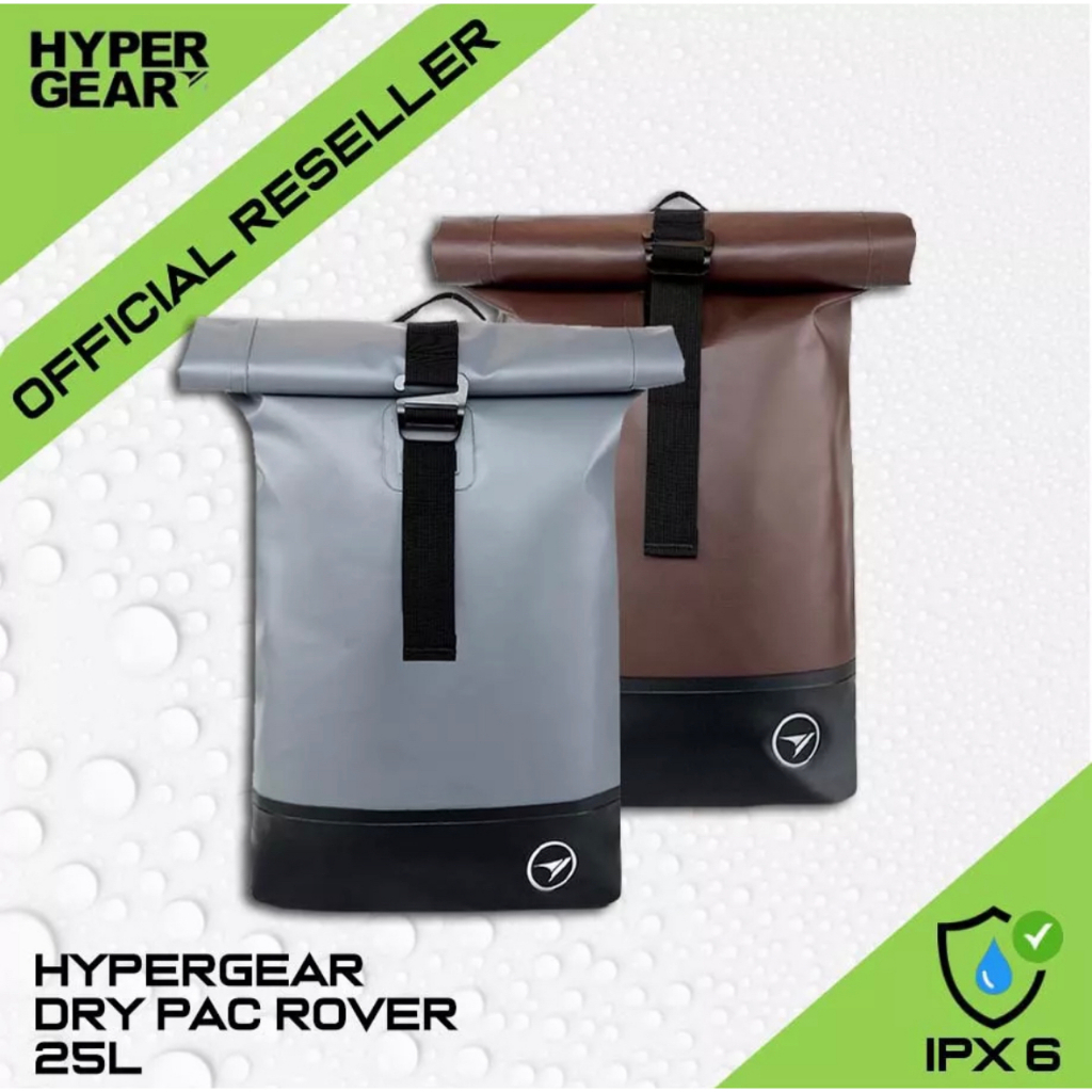 Hypergear Dry Pac Rover 25L - Dark Beige / Grey 100% Original + 1 Year ...