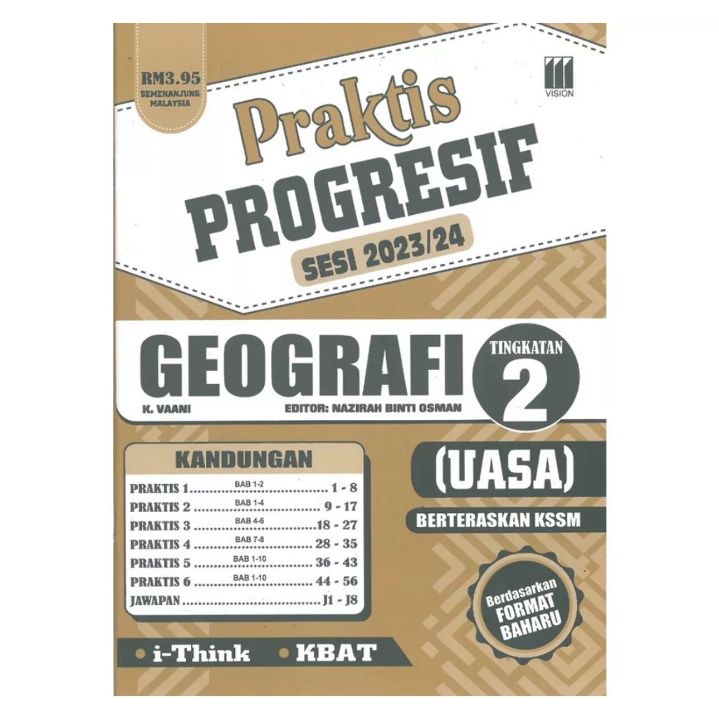 【Vision】Praktis Progresif Tingkatan 2 UASA KSSM 2023/2024 Dwibahasa ...