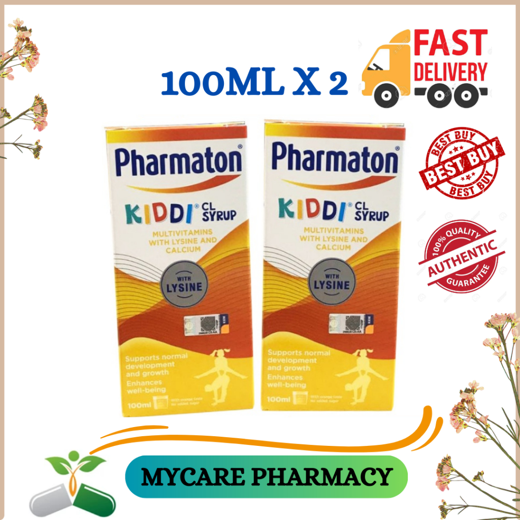 Pharmaton Kiddi Syrup (100ml X 2) EXP:10/24 | Shopee Malaysia