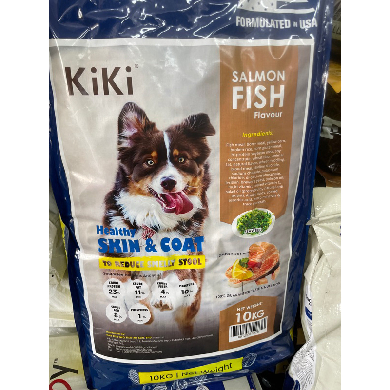 Kiki Dog Food Salmon Fish Flavour 10kg Shopee Malaysia