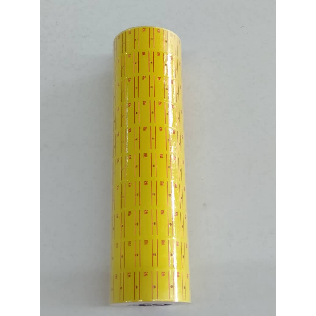 Price Label Tag Rm Sticker 5500 (10pcs/pack) White RM / Yellow RM ...