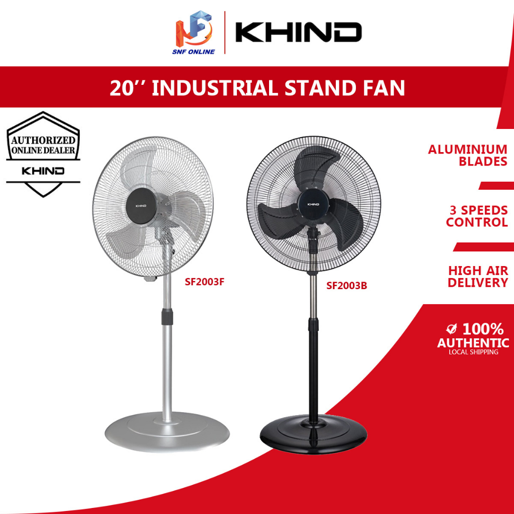Khind 20’’ Industrial Stand Fan SF2003F SF2003B Shopee Malaysia
