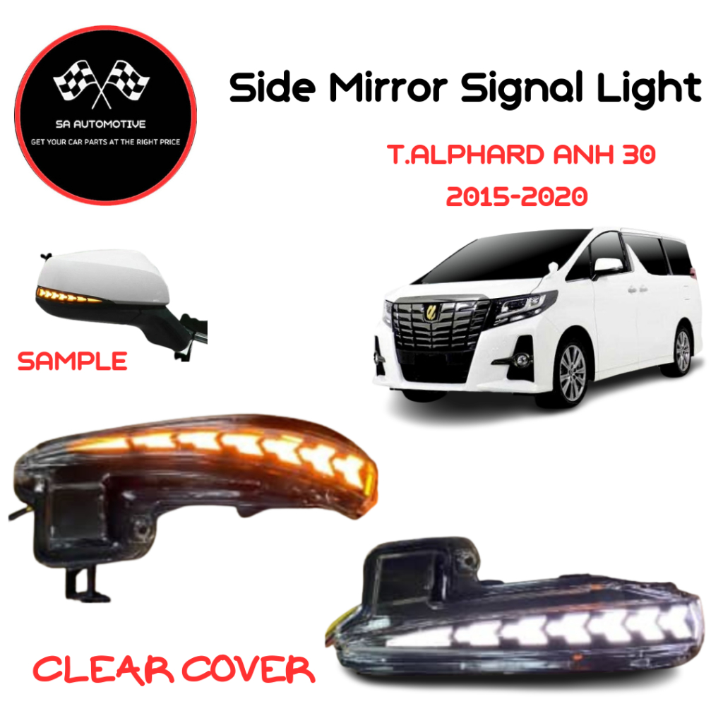TOYOTA VELLFIRE ALPHARD ANH 30 20152020 SIDE MIRROR LED Light With
