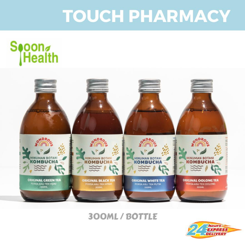 SPOON HEALTH WONDROUS KOMBUCHA The Original White/Green/Black/Oolong