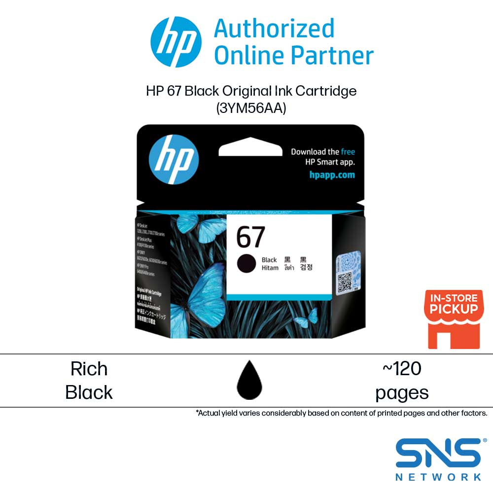 Hp 67 Black Tri Color Original Ink Cartridge 3ym56aa 3ym55aa Compatible With Hp Deskjet 0381