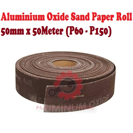 Aluminium Oxide Abrasive Sand Paper Cloth Roll Sanding Belt 50mm x ...