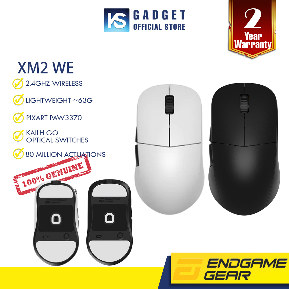 ENDGAME GEAR XM2we Wireless Gaming Mouse Black/White | Shopee Malaysia