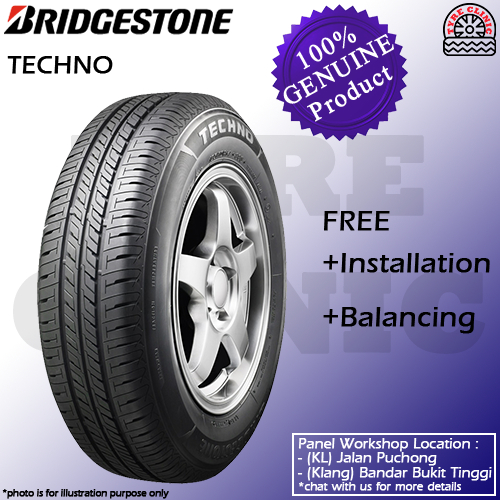 BRIDGESTONE TECHNO TYRE (185/55R15) (185 55 15) (185/55/15) | Shopee ...