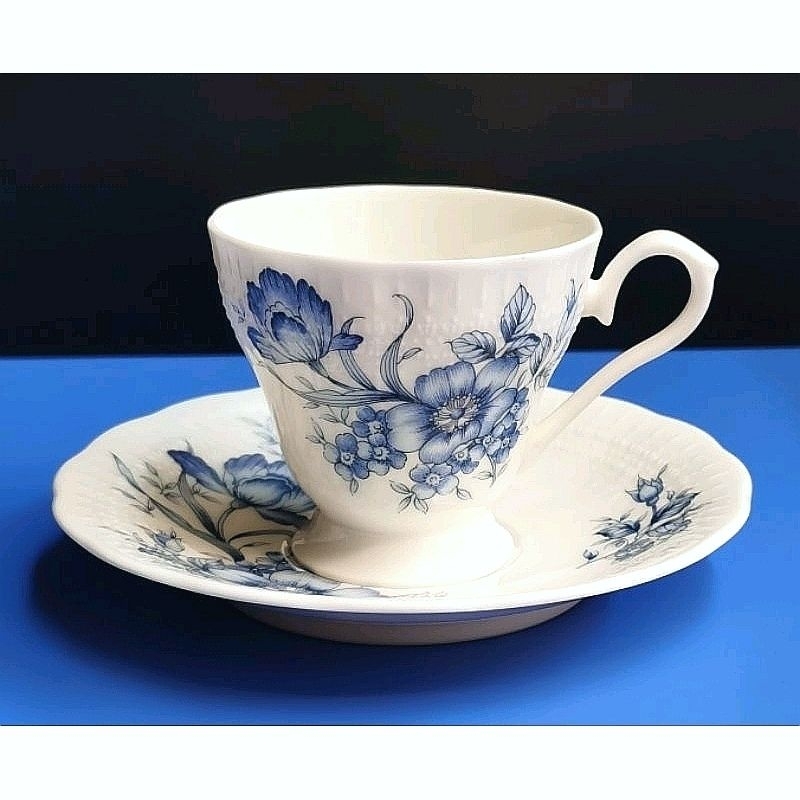 NT Made in Japan Blue Flowers Fine Porcelain Cup & Saucer | Shopee Malaysia