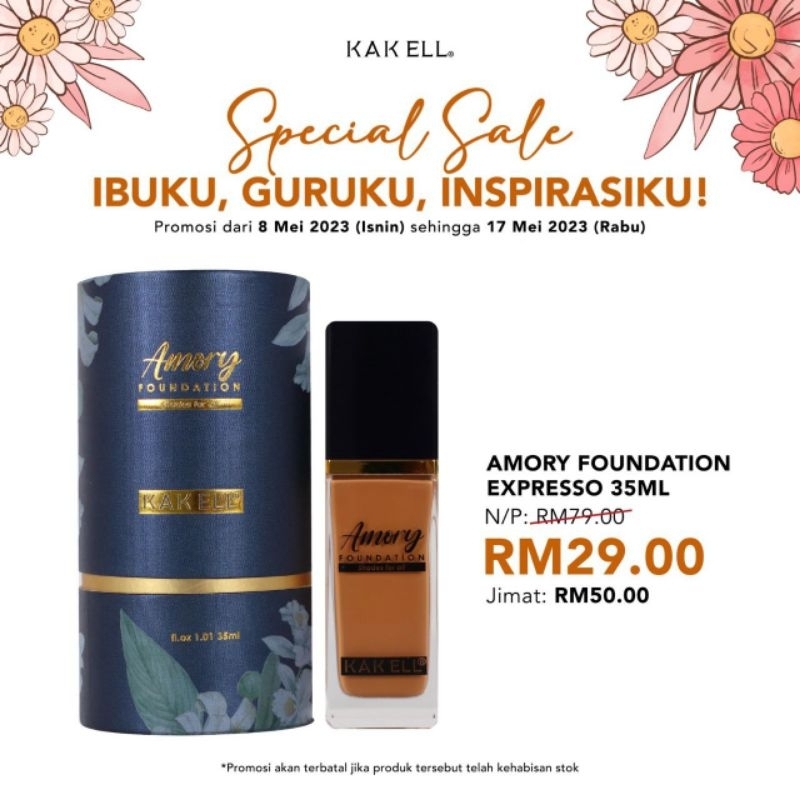 KAK ELL AMORY FOUNDATION NEW (35ML) Shopee Malaysia